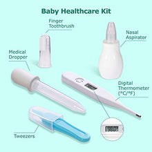 Load image into Gallery viewer, Baby Healthcare and Grooming Kit, 24 in 1 Baby Electric Nail Trimmer Set, Lupantte Nursery Care Kit, Toddler Nail Clippers, Medicine Dispenser, Infant Comb, Brush, etc. Baby Care Products.
