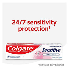 Load image into Gallery viewer, Colgate Whitening Toothpaste for Sensitive Teeth, Enamel Repair and Cavity Protection, Fresh Mint Gel, 6 Oz, Pack of 3
