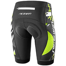 Load image into Gallery viewer, Men's Cycling Shorts Anti-Slip Leg 4D Padded Bike Shorts with 3-Pockets Breathable Biking Bicycle Motorcycle Half-Pants Green L
