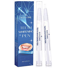 Load image into Gallery viewer, NOVOME Teeth Whitening Pen(2 Pcs), 20+ Uses, Effective &amp; Painless, No Sensitivity, Travel-Friendly, Easy to Use, Natural Mint Flavor: Smile with Confidence, Beautiful White Smile!
