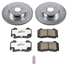 Load image into Gallery viewer, Power Stop K4583-26 Rear Z26 Carbon Fiber Brake Pads with Drilled &amp; Slotted Brake Rotors Kit
