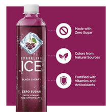 Load image into Gallery viewer, Sparkling Ice, Black Cherry Sparkling Water, Zero Sugar Flavored Water, with Vitamins and Antioxidants, Low Calorie Beverage, 17 fl oz Bottles (Pack of 12)
