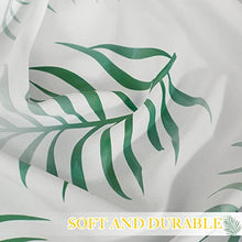 Load image into Gallery viewer, NICETOWN Plant Living Room Curtains 84" Long for Windows, Grommet Top Tropical Window Treatments Curtains Room Darkening for Hall/Villa/Sliding Glass Door, 2 Pieces = 104" Wide, Green Palm
