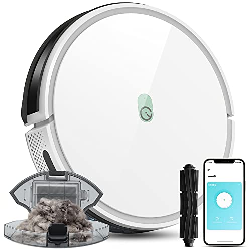 yeedi k650 Robot Vacuum, 2000Pa Wi-Fi Robotic Vacuum Cleaner with 800ML Big Dustbin and Tangle-Free Brush, Perfect for Pet Hair, Carpets, Hard Floor, Self-Charging, Compatible with Boundary Strips