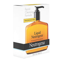 Load image into Gallery viewer, Liquid Neutrogena Fragrance-Free Gentle Facial Cleanser with Glycerin, Hypoallergenic &amp; Oil-Free Mild Face Wash, 8 fl. oz

