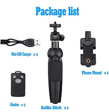 Load image into Gallery viewer, Selfie Stick, 40 inch Extendable Selfie Stick Tripod,Phone Tripod with Wireless Remote Shutter Compatible with iPhone 12 11 pro Xs Max Xr X 8Plus 7, Android, Samsung Galaxy S20 S10,Gopro and More
