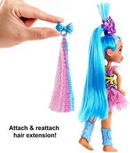Load image into Gallery viewer, Cave Club Tella Doll (8 – 10-inch, Blue Hair) Poseable Prehistoric Fashion Doll with Dinosaur Pet and Accessories, Gift for 4 Year Olds and Up [Amazon Exclusive]
