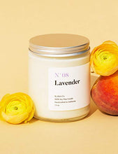 Load image into Gallery viewer, A Scent for Every Memory | Scented Luxury Soy Wax Candle | Handcrafted in USA | N07 Lavender | Long Lasting Burning for Stress Relief 7.5 oz

