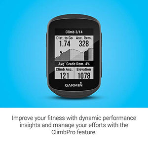 Garmin Edge® 130 Plus Bundle, GPS Cycling/Bike Computer with Sensors and HR Monitor, Download Structure Workouts, ClimbPro Pacing Guidance and More (010-02385-10)