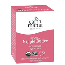 Load image into Gallery viewer, Organic Nipple Butter Breastfeeding Cream by Earth Mama | Lanolin-free, Safe for Nursing &amp; Dry Skin, Non-GMO Project Verified, 2-Fluid Ounce (2-Pack)
