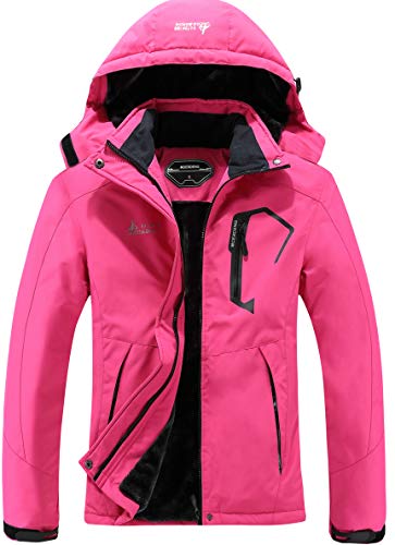 Women's Mountain Waterproof Ski Jacket Windproof Rain Windbreaker Winter Warm Hooded Snow Coat