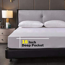 Load image into Gallery viewer, SAKIAO Queen Size Bed Sheets Set - Brushed Microfiber 1800 Thread Count Percale - 16&quot; Deep Pocket Egyptian Sheets Beautiful Breathable Wrinkle Free &amp; Fade Resistant - 4 Piece (White,Queen)
