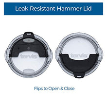 Load image into Gallery viewer, Tervis Diamond Plate Stainless Steel Tumbler with Clear and Black Hammer Lid 20oz, Silver
