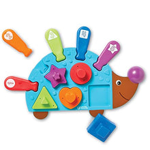 Load image into Gallery viewer, Learning Resources Spike the Fine Motor Hedgehog Puzzle Playmate, Fine Motor Game, Color and Shape Recognition, 11 Pieces, Ages 18+ months

