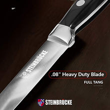 Load image into Gallery viewer, STEINBRÜCKE Utility Knife 5 inch - Kitchen Utility Knife Forged from German Stainless Steel 5Cr15Mov(HRC58), Full Tang, Razor Sharp Petty Knife with Ergonomic Handle for Home, Kitchen&amp;Restaurant
