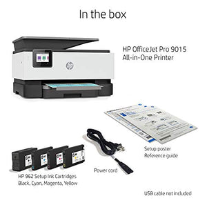 HP OfficeJet Pro 9015 All-in-One Wireless Printer, with Smart Home Office Productivity, HP Instant Ink, Works with Alexa (1KR42A)