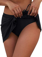 Load image into Gallery viewer, Byoauo Women One Shoulder Cutout Bikini and Swim Skirt
