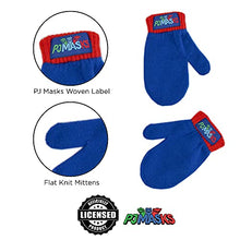 Load image into Gallery viewer, PJ Masks E-ONE Winter Hat, Kids Gloves or Toddlers Mittens, Baby Beanie for Boy Ages, Red/Blue, Age 2-4
