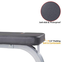 Load image into Gallery viewer, Flat Weight Workout Bench, Cheertran 700LBS Exercise Bench for Weight Training and Ab Exercise - Utility Workout Benches for Home
