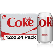 Load image into Gallery viewer, Diet Coke, 12 fl oz, 24 Pack (Package May Vary)
