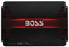 Load image into Gallery viewer, BOSS Audio Systems PF2200 Phantom 2200 Watt, 4 Channel, 2 4 Ohm Stable Class AB, Full Range, Bridgeable, Mosfet Car Amplifier with Remote Subwoofer Control
