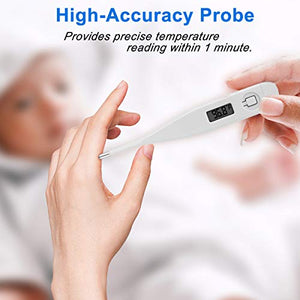 Digital Thermometer (Only Fahrenheit / °F) for Adults and Kids with Accurate Readings to Take your Body Temperature