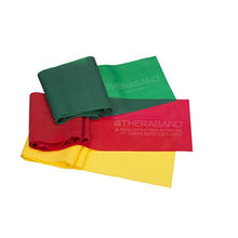 Load image into Gallery viewer, THERABAND Latex, Yellow/Red/Green - Beginner Set
