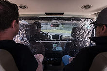 Load image into Gallery viewer, MULTI-USE VINYL PLASTIC OR MESH CAR DIVIDER, USE AS A SNEEZE GUARD or PET BARRIER FOR DRIVER PROTECTION, PERFECT PROTECTION PARTITION or MESH PET DIVIDER DIVIDES FRONT SEAT &amp; BACK SEAT
