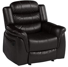 Load image into Gallery viewer, Christopher Knight Home Hawthorne Leather Glider Recliner Chair, Black Berry

