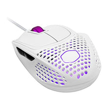 Load image into Gallery viewer, Cooler Master MM720 White Glossy Lightweight Gaming Mouse with Ultraweave Cable, 16000 DPI Optical Sensor, RGB and Unique Claw Grip Shape
