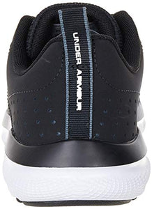 Under Armour mens Charged Assert 8 Running Shoe, Black/White, 11 US
