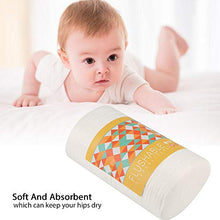 Load image into Gallery viewer, 100 Sheets Natural Bamboo Disposable Unscented Diaper Liners Bio-degradable Nappy Liners Inserts Flushable Cloth Diapers Super Absorbent Dye-Free Keep Baby Skin Dry
