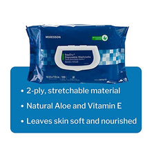 Load image into Gallery viewer, McKesson StayDry Disposable Wipes or Washcloths for Adults with Aloe, Incontinence, Alcohol-Free, Not-Flushable, 100 Wipes, 6 Packs, 600 Total
