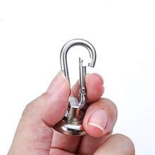 Load image into Gallery viewer, DIYMAG Magnetic Hooks,Heavy Duty Neodymium Magnetic Hooks with Swivel Carabiner Hook,Great for Your Refrigerator and Other Magnetic Surfaces,Pack of 6
