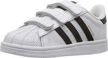 Load image into Gallery viewer, adidas Originals Baby Superstar CF I Running Shoe, White/Core Black/White, 8 M US Toddler
