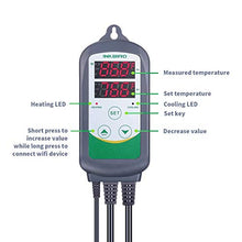 Load image into Gallery viewer, Inkbird WiFi ITC-308 Digital Temperature Controller Thermostat Remote Monitoring and INK-HM20W 10'' x 20.75'' Seeding Heat Mat Bundle
