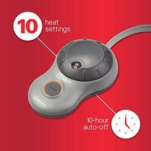 Load image into Gallery viewer, Sunbeam Heated Blanket | 10 Heat Settings, Quilted Fleece, Newport Blue, Twin - BSF9GTS-R595-13A00
