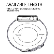 Load image into Gallery viewer, Haveda Fabric Compatible for Apple Watch Band Series 6 Series 5/4 40mm, Soft Accessories for Apple watch SE, iwatch bands 38mm womens, Cloth for Apple Watch band 38mm Series 3 2/1 Men (Light Gray)
