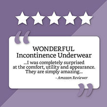 Load image into Gallery viewer, Amazon Brand - Solimo Incontinence Underwear for Women, Maximum Absorbency, Medium, 60 Count, 3 Packs of 20
