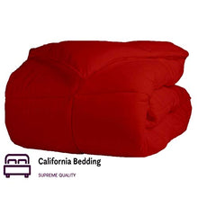 Load image into Gallery viewer, Lannomo All-Season – Luxury Egyptian Cotton Cal-King 110x98 Size Down Alternative Quilted Comforter Set (1 Comforter + 2 Pillow Cover Sham), 500 GSM Microfiber Fill - Machine Washable, Burgundy Solid
