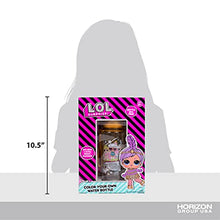 Load image into Gallery viewer, L.O.L. Surprise! Color Your Own Water Bottle By Horizon Group USA, Double Feature Series, Customizable BPA-Free Water Bottle, Includes Vibrant Makers &amp; Star Gemstones, 400 mL Refillable Water Bottle
