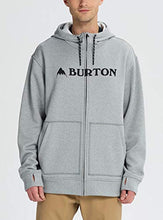 Load image into Gallery viewer, Burton Men's Oak Full-Zip Hoodie, Monument Heather W18, Small
