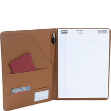 Load image into Gallery viewer, Royce Leather Writing Portfolio Padfolio, Presentation Folder, Business Case with Inserted Note Pad and Folder for Documents (Tan)
