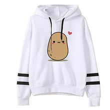 Load image into Gallery viewer, Hemlock Teen Girls Hoodies Printed Cute Hooded Sweatshirt Junior Sports Blouse Long Sleeve Hooded Pullovers Summer Tops White
