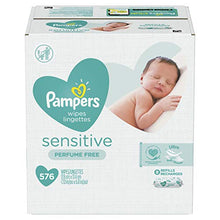 Load image into Gallery viewer, Pampers Baby Wipes Sensitive Perfume Free 8X Refill Packs (Tub Not Included) 576 Count
