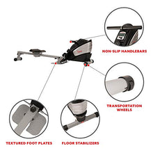Load image into Gallery viewer, Sunny Health &amp; Fitness SF-RW5622 Dual Function Magnetic Rowing Machine Rower w/LCD Monitor
