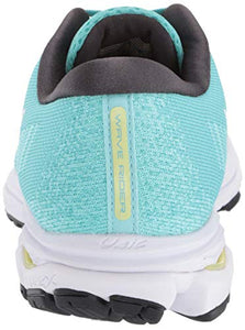 Mizuno Women's Wave Rider 23 WAVEKNIT Running Shoe, Blue Turquoise- White, 9.5 B