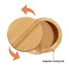 Load image into Gallery viewer, Totally Bamboo Salt Cellar Bamboo Storage Box with Magnetic Swivel Lid, 6 Ounce Capacity
