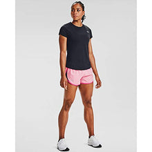 Load image into Gallery viewer, Under Armour Women&#39;s Fly By 2.0 Running Shorts , Cerise Full Heather (653)/Reflective , Medium
