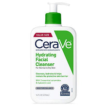 Load image into Gallery viewer, CeraVe Hydrating Facial Cleanser | Moisturizing Non-Foaming Face Wash with Hyaluronic Acid, Ceramides and Glycerin | 16 Fluid Ounce
